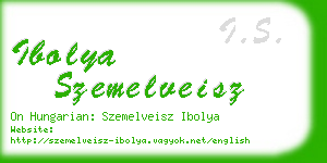 ibolya szemelveisz business card